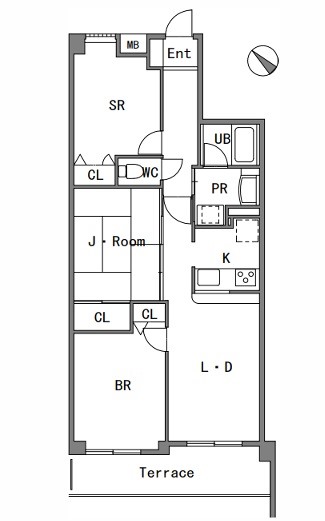 閑静で緑豊かな住宅地に広々とした中古マンション