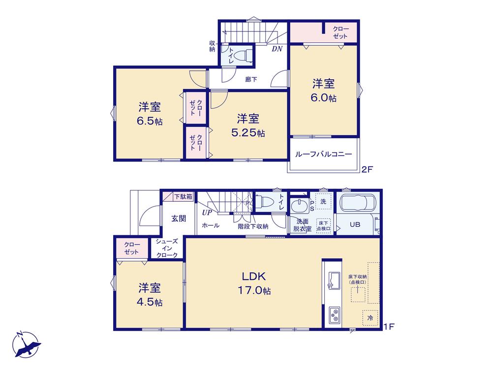 価格2980万円、4LDK、土地面積125.62m2、建物面積96.05m2