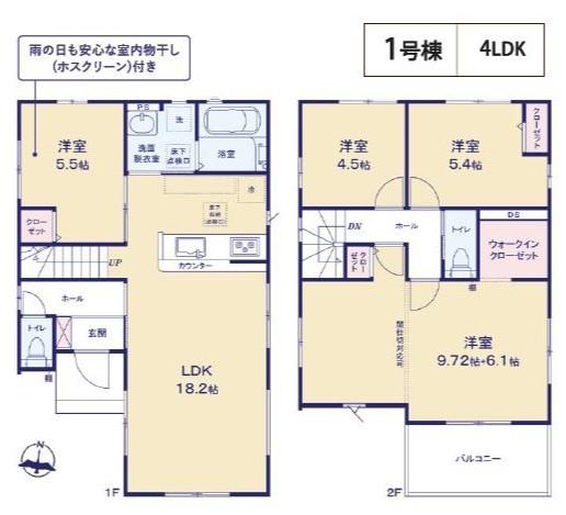 閑静で緑豊かな住宅地に54坪以上の広々とした敷地の邸宅です。