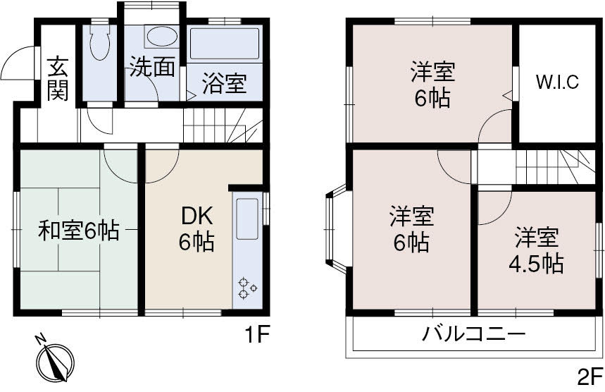 閑静で緑豊かな住宅地に敷地２０坪超の中古戸建